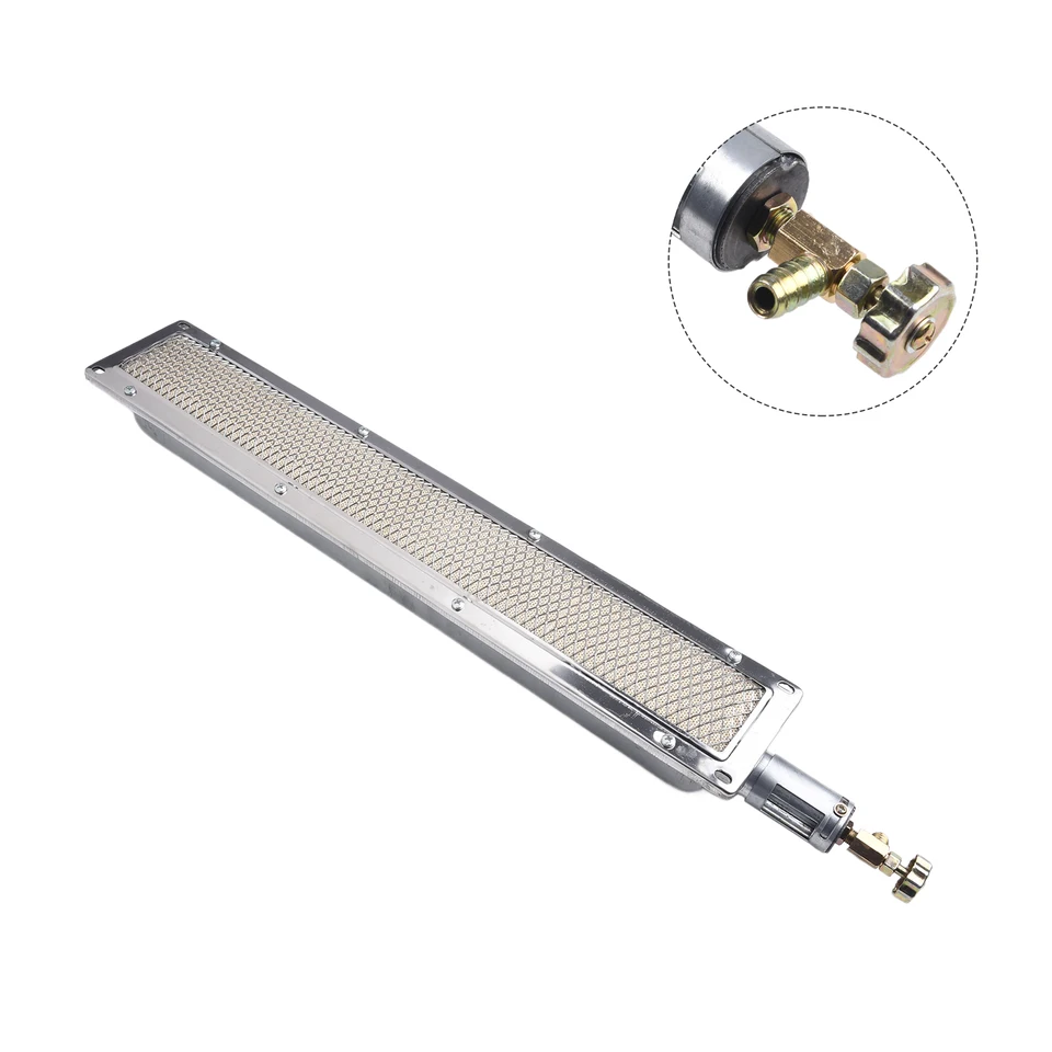 Bruciatore A Gas A Infrarossi In Ceramica 41x8cm - Per Catering, Grigliate E Essiccazione - Foto 8