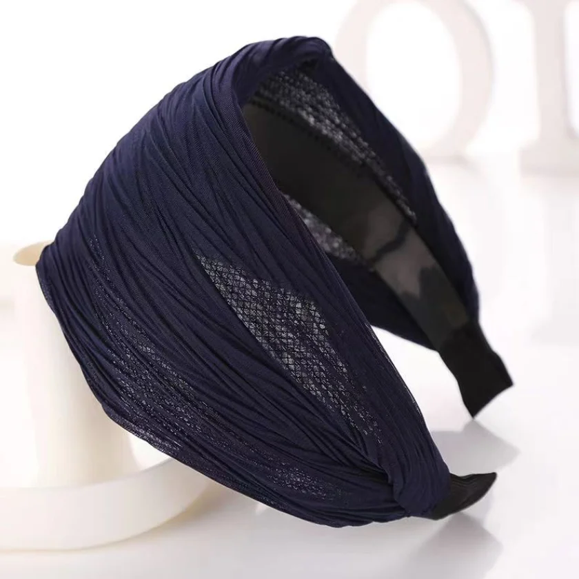 Spitze bestickte Blume Stirnband breite Frauen Haar Hoop Kopfbänder gezahnt rutschfeste Haarband Lünette Haar-Accessoires Kopfschmuck – Detail 16