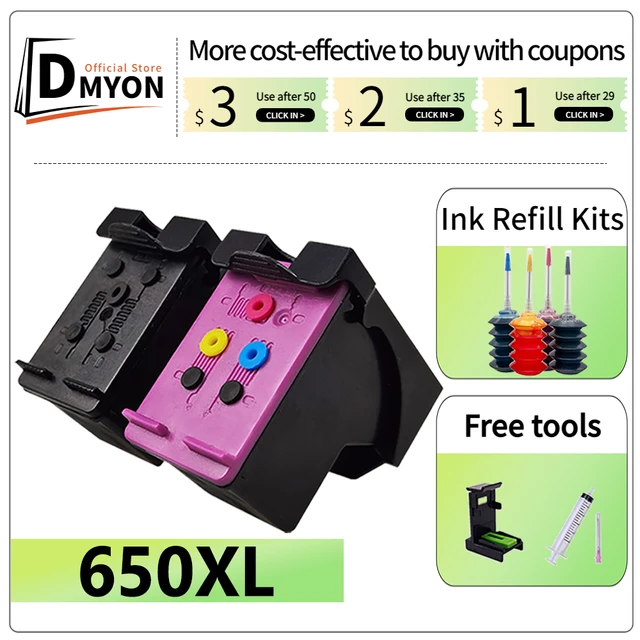 Udvikle reagere newness Ink Cartridge Replacement Hp 650 | Hp 650 Ink Cartridges Original - 650xl  Ink - Aliexpress