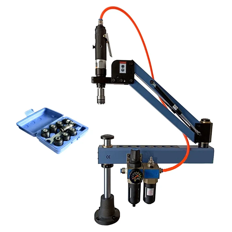 

M3-M16 Pneumatic Drilling Machine Air Threading Tapper Tool Power Drilling Universal Vertical Optional Head With Chucks