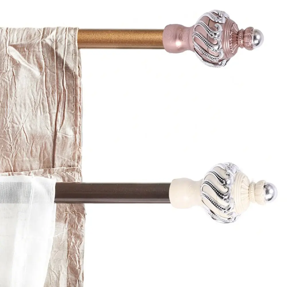 Description Picture 3 of itemCurtain Rod End Head Decorative Finial Cap Pole Hollow Plug Rail Hole Fittings Bracket Caps Ends Closing Window Fitting Rods