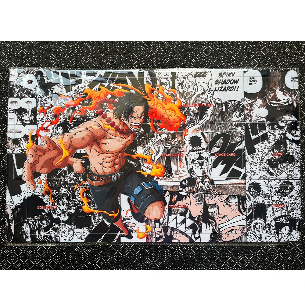 OPCG One Piece Spielmatte Luffy Law Zoro Ace Perona Sammelkartenspiel-Matte Spezielle Kartenspielunterlage Tischmatte – Detail 6