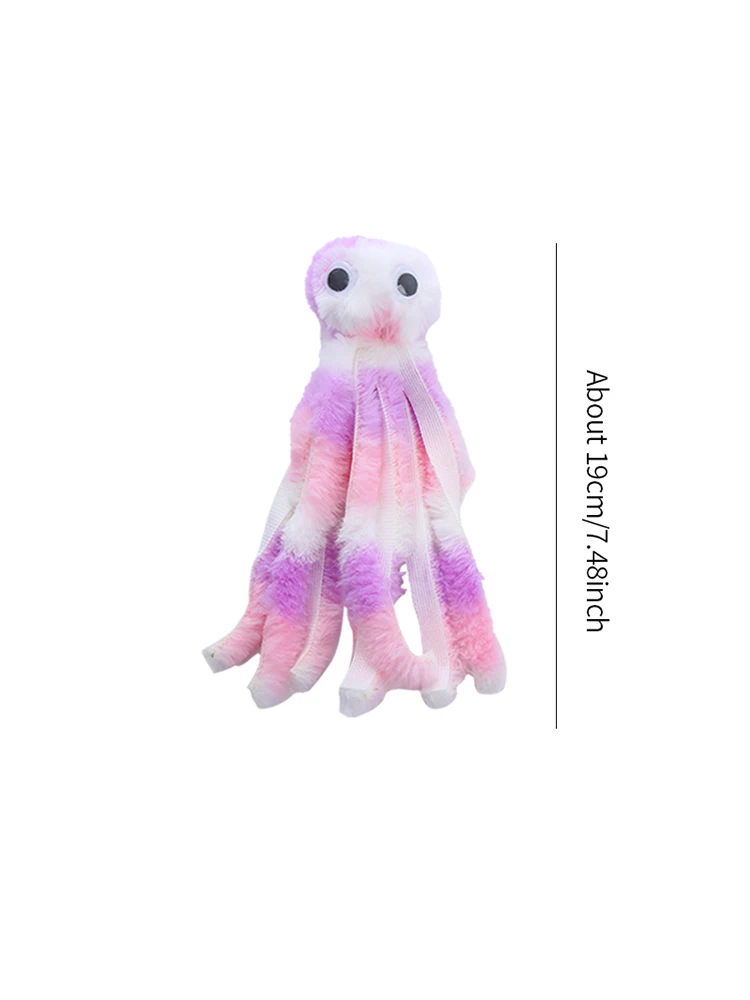 Cat toy Cute octopus plush toy bite resistant teeth interactive
