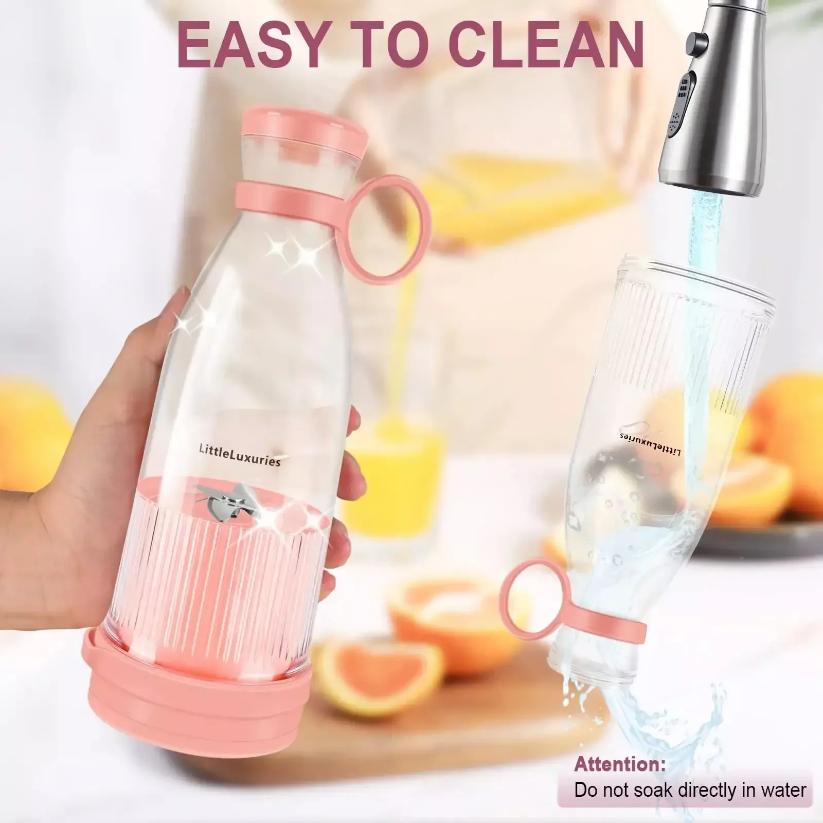 Fruit juicer rechargeable mixers fresh fruit usb portable juice bottle mini fast electric blender smoothie ice maker
