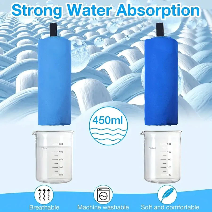 Versatile Quick-Dry Microfiber Towel - Ultra-Soft, Lightweight, and Sandproof for Travel, Sports, Beach, and More