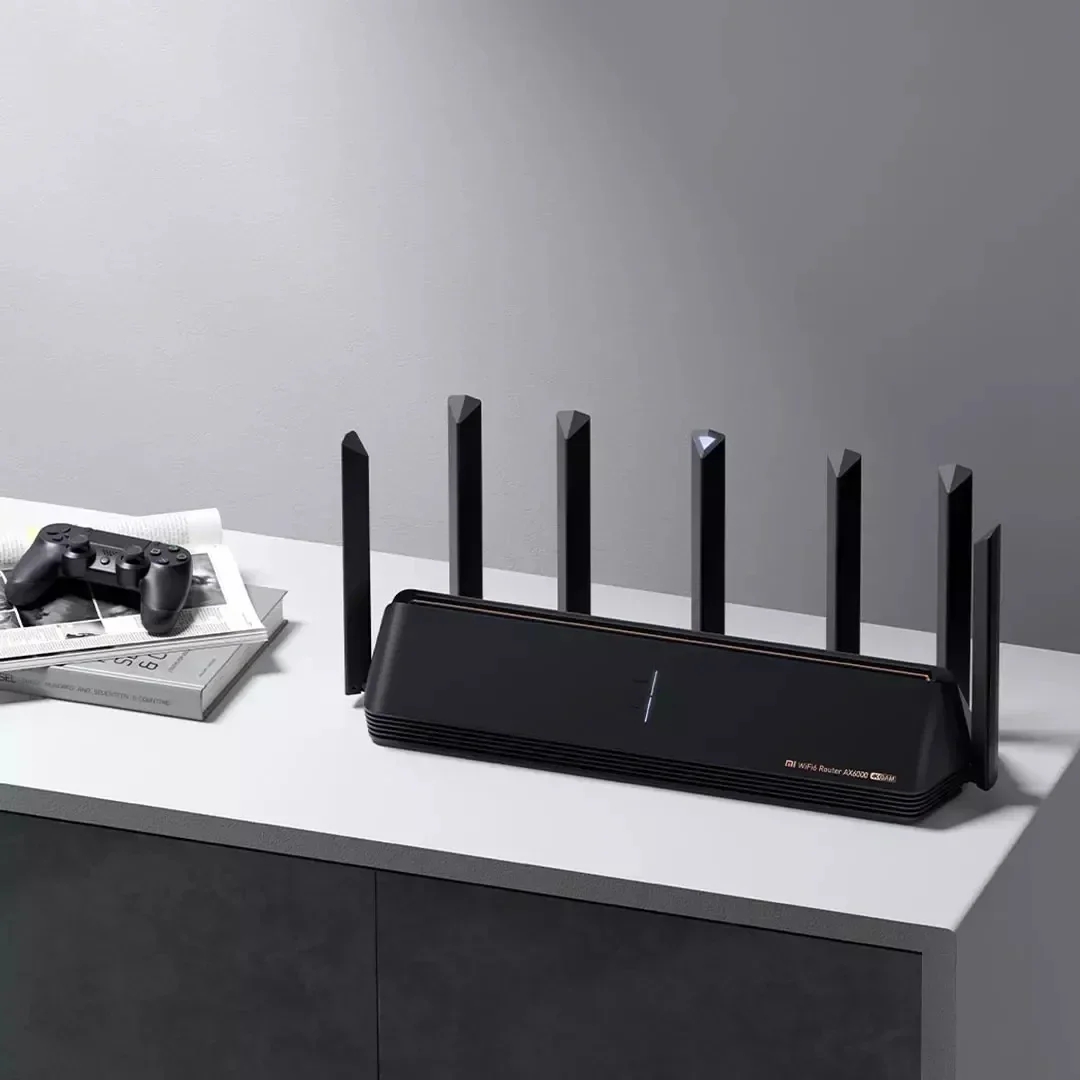 Used China Version Xiaomi AX6000 AIoT Router Wifi 6 5G 2.5G Wifi6 Security 6000Mbs Gigabit Rate Qualcomm External Signal