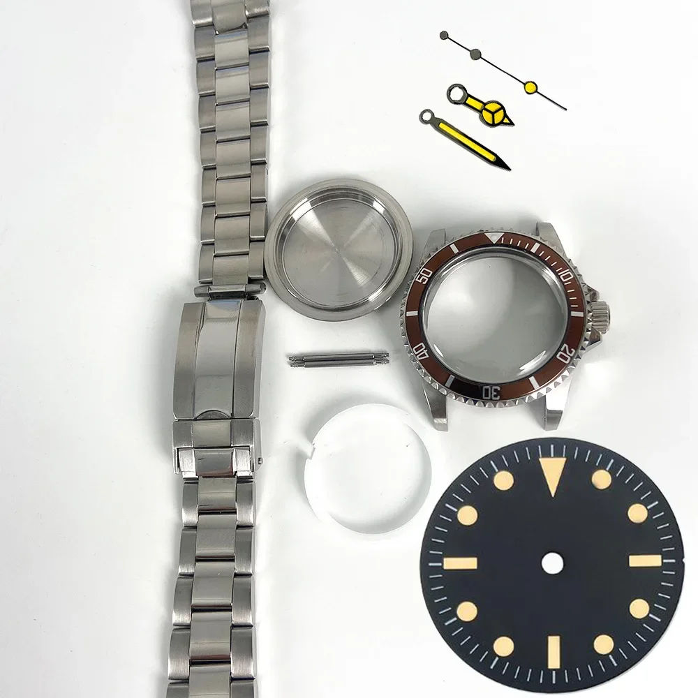 

Watch Accessories Watch Case Steel Strip Set Acrylic Glass 40mm Aluminum Ring 316L Stainless Steel Suitable for 2813 Machines