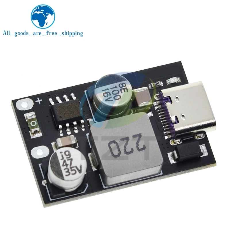 PD3.0/PPS/QC3.0 Apple Huawei MTK Samsung DIY Fast Charger DC 8-32V 30W Step-down Module for Emergency Charging of Mobile Phone