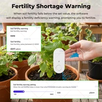 New Zigbee 3.0 Soil Tester 5 in 1 Soil Moisture Sensor Temperature Humidity Fertility Illuminiance Meter for Home Garden Plants - Image 4