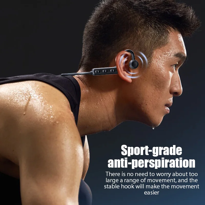#Ks19 Tws Bone Conduction Earphone Wireless Bluetooth Headphones Neckband Sports Headset Hearing Aid Earphone Handsfree With Mic 5