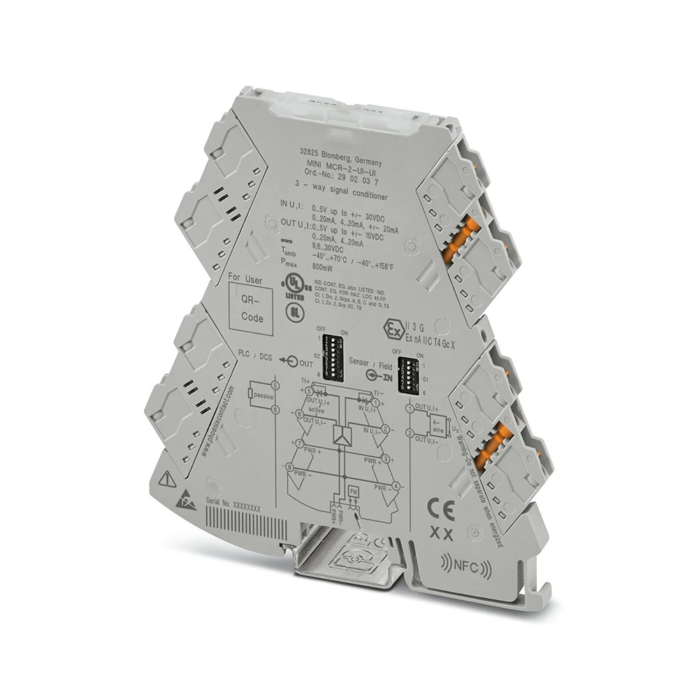 2902037 For Phoenix Signal Supply MINI MCR-2-UI-UI 2 2902037 For Phoenix Signal Supply MINI MCR 2 UI UI