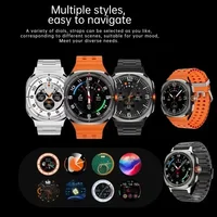 Montre connectée Android U8 Ultra, nouvelle version mondiale, appels 5G/4G, caméra rotative, écran AMOLED, GPS, WIFI, NFC, carte SIM, montre de sport 6