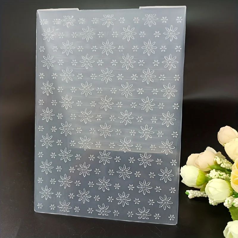 Small Flower Embossing Folder for Piece Craft Template Mold Card Making DIY Plastic Scrapbook Album Plastic Embossing Folder Deco plastic embossing folder,embossing folder