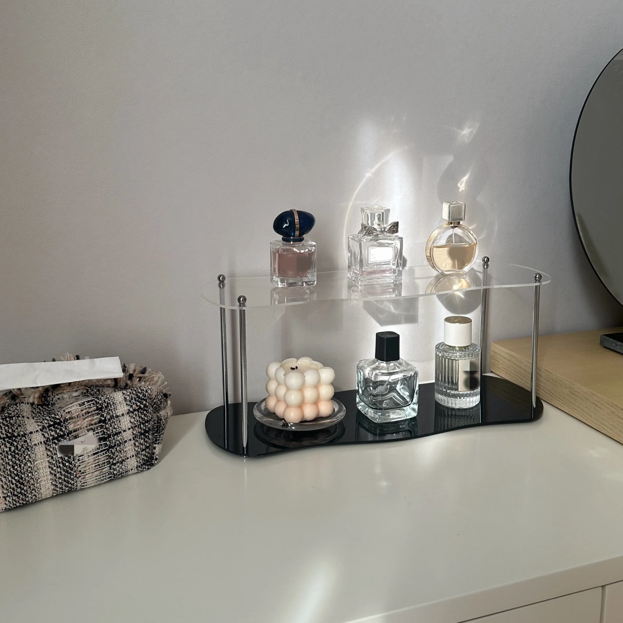2-Tier Acrylic Display Shelf 4