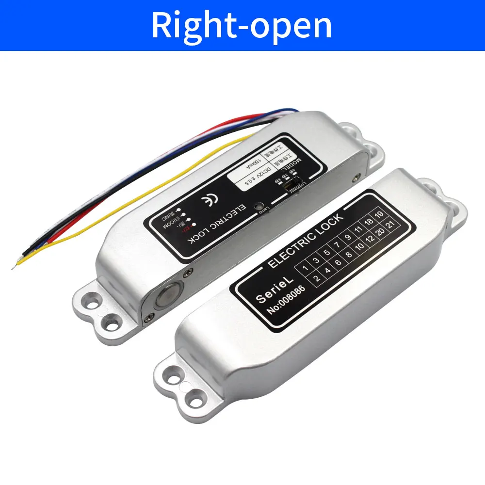 تيار مستمر 12 فولت فشل قفل نقر كهربائي آمن مع إشار...