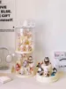 Acrylic Clear Display Case Dustproof Blind Box Storage Showcase 360° Rotating Display Box Stand for Collectibles Action Figures 1