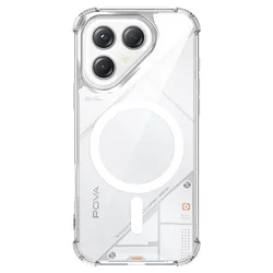 Magnetic Transparent Skin Feel Acrylic Shockproof Case with MagSafe Compatibility (Tecno Pova 7 Ultra)