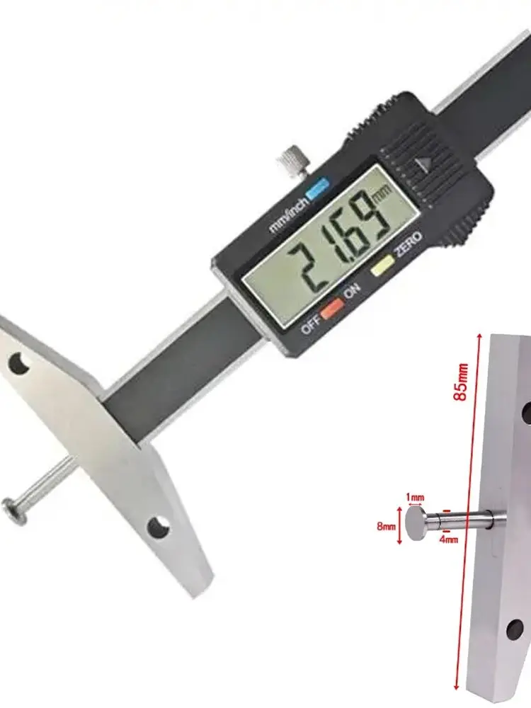 Description Picture 2 of item50-300mm Disc Head Digital Display Depth Gauges curacy 0.01mm Accurate Measurement