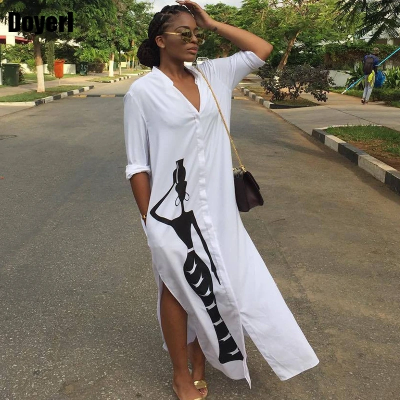 Long sleeve shirt dress with pockets Clearance