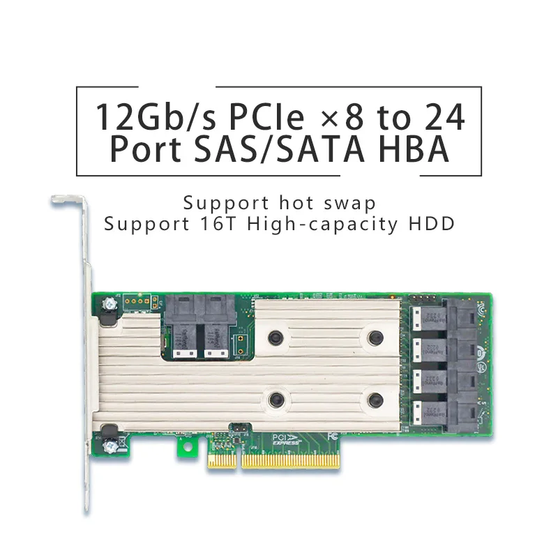 

PCIe3.1 x8 24 Ports SAS/SATA 12Gbps HBA SAS3224 -24I Alternative to LSI 9305-24I