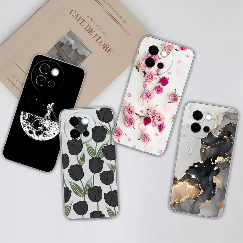 Leisure Butterfly Soft Clear Silicone Anti-Drop Phone Case - Slim Back Cover