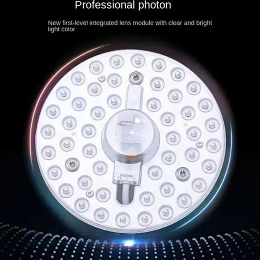 HHLZYH LED Ring PANEL Circle Light Tricolor dimming AC220V 36W 24W 18W 12W Cold white Round Ceiling board the circular lamp led ceiling light,led light,led panel