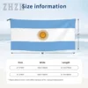 More Design Argentina Flag Emblem Bath Towel Quick dry Microfiber Absorbing Soft Water Breathable Beach Swimming Bathroom 6