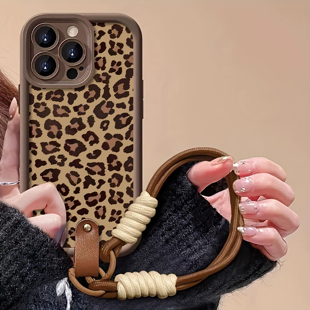 Vintage Brown Leopard Print Soft Phone Case Cover