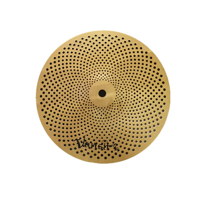 Vansir Cymbal Low Volume Cymbals 14 crash Silver/Gold/silent mute cymbal for practice