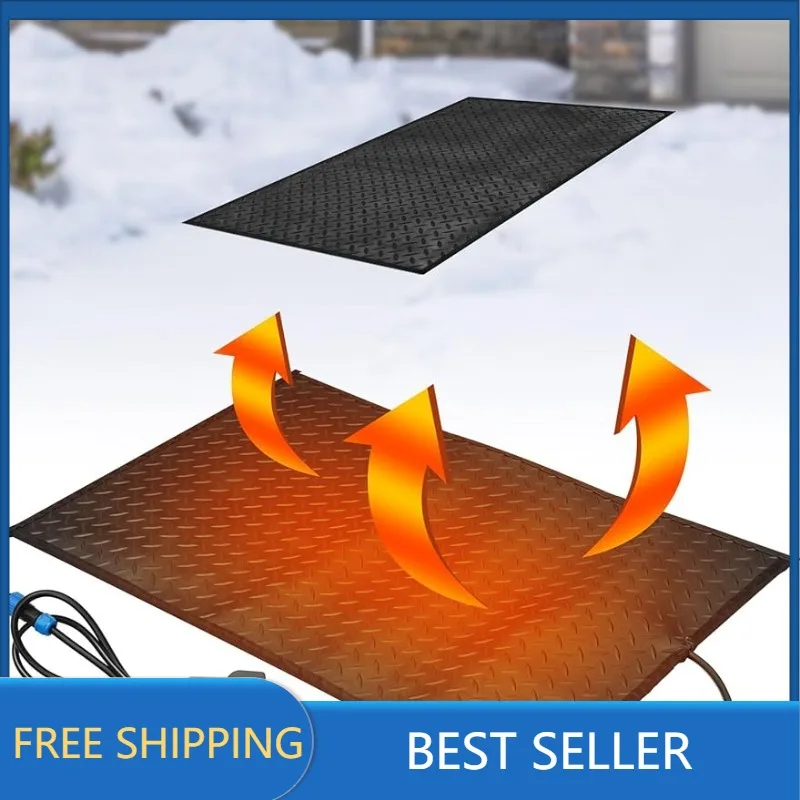 

Baquler Snow Melting Mats Walkways Heated Outdoor Mats Sidewalk No Slip Heating Mat Melts up to 2 Inches of Snow Per Hour Snow
