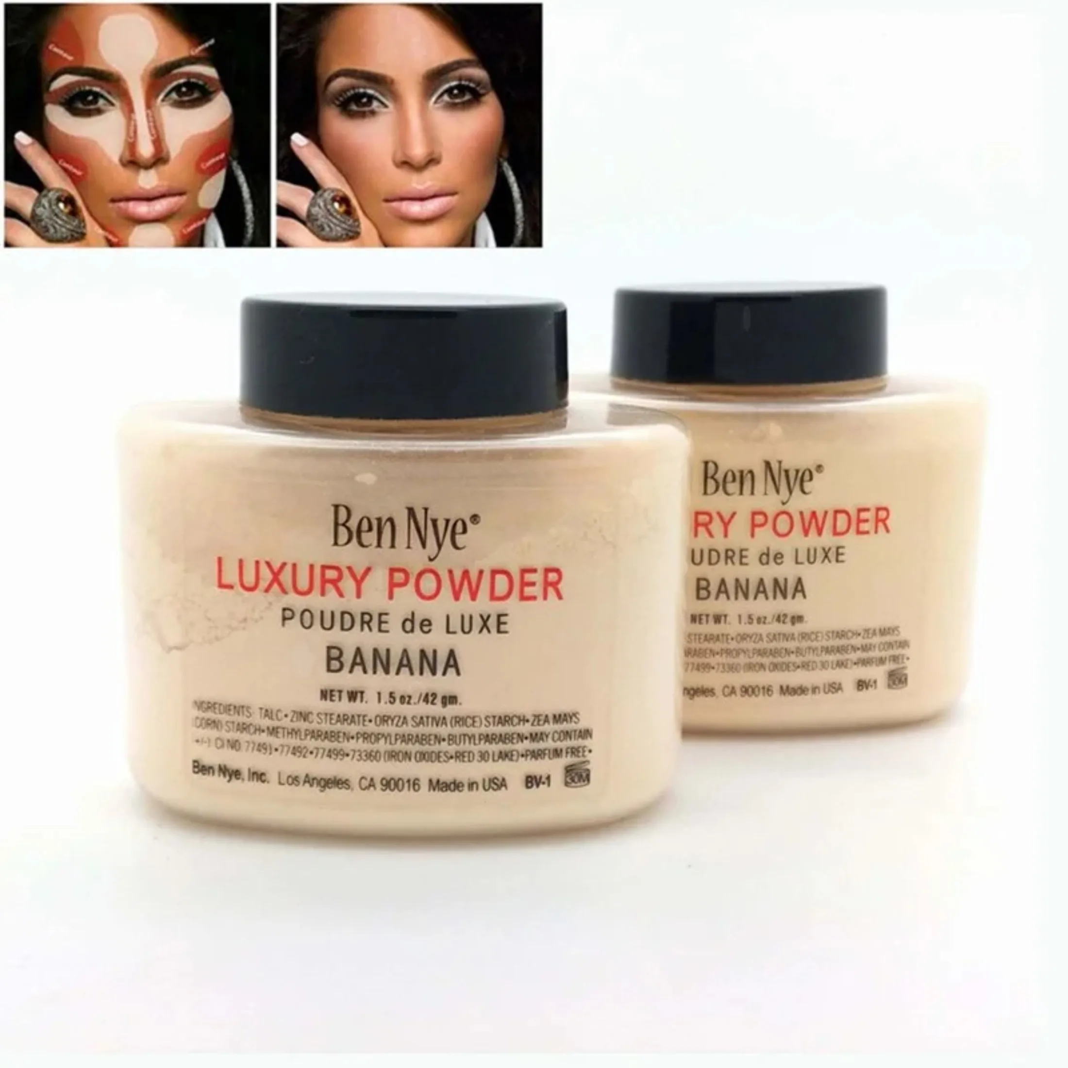 Banana Powder Smooth Loose Oil Control Face Powder Makeup Concealer Mineral Finish Powder Fondotinta Trasparente Korea Cosmetics