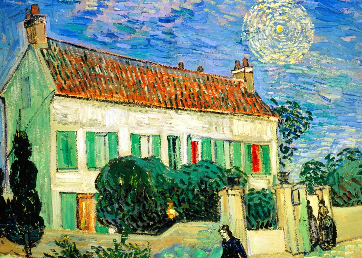 Van Gogh Canvas Art Print – Starry Sky & Irises Wall Decor Gift
