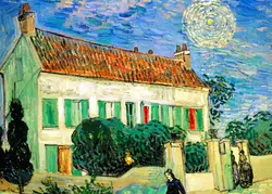 Van Gogh Canvas Art Print - Starry Sky & Irises Wall Decor Gift - 20X30cm Unframed (By - 7)