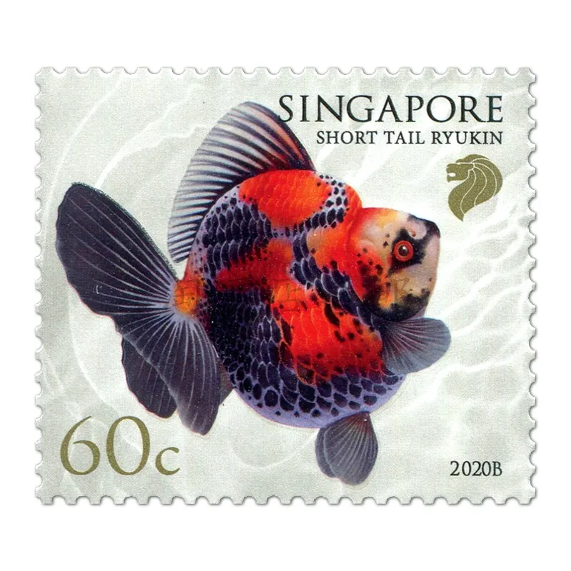 Echte neue Singapur-Postmarken, Portojahr 2020, klassisches Goldfisch-Set, 9, neues Sammler-Postmarken-Material für Scrapbooking – Detail 6