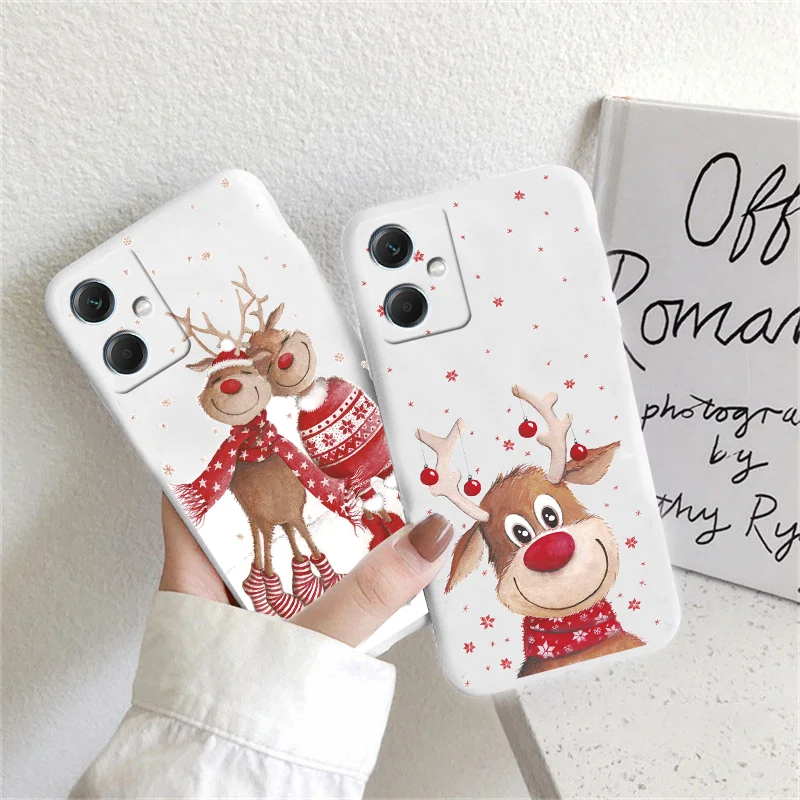 Fundas For Xiaomi Redmi 12 1 2 Protective Merry Christmas Case Fundas For  Redmi12 redmi 12 Anime Cute Elk New Year TPU Shell Bag - AliExpress