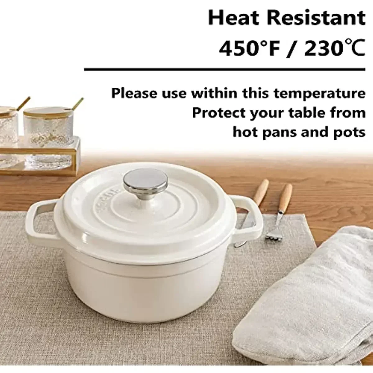 Linen Heat-Resistant Placemats 5