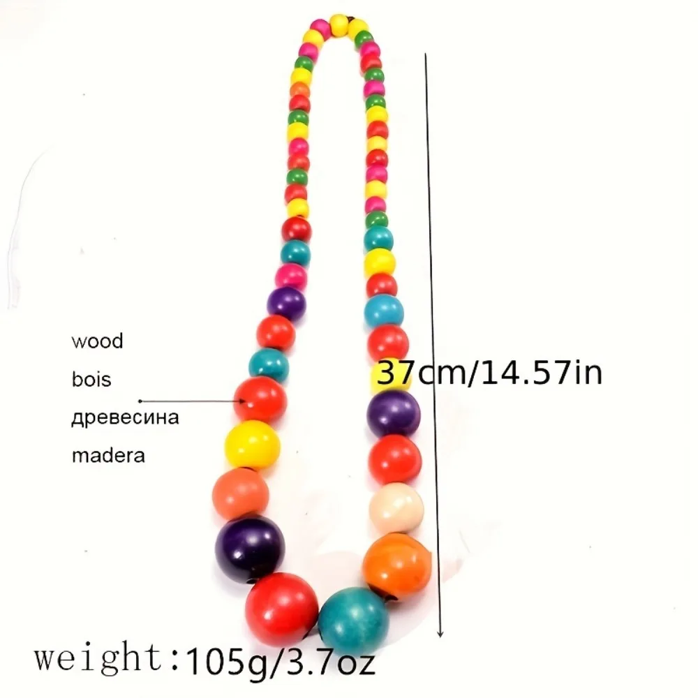 Ethnic Wooden Necklace - Image 2