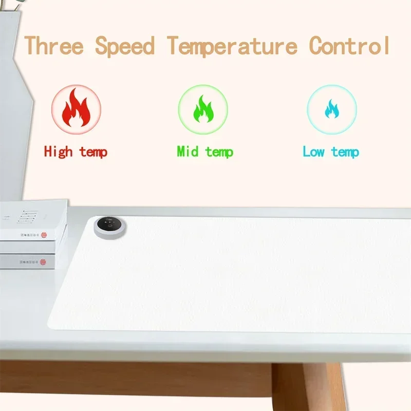 Heating Mouse Pad Warm Desk Pad Winter Office Heating Constant Temperature Heating Mouse Pad Office Student Desk Pad Fun Gift