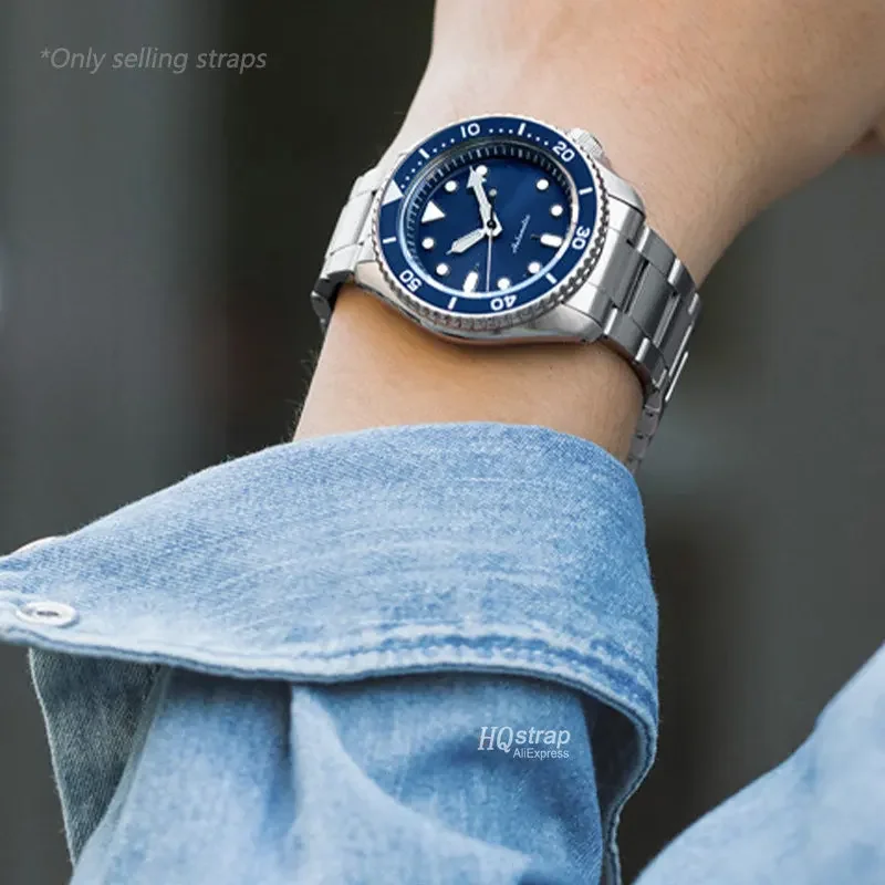 Premium Stainless Steel Watch Strap - Luxury Solid Band