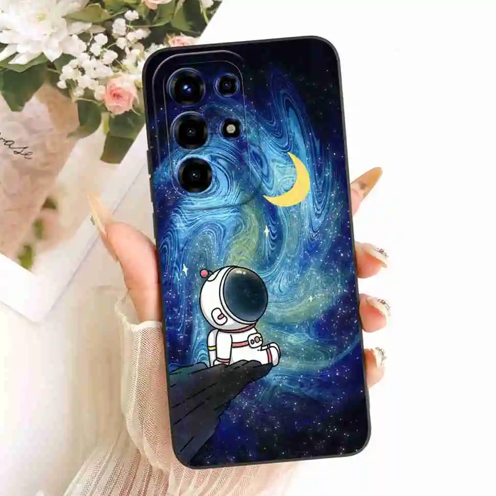 Floral Silicone Soft Shockproof Back Cover Case