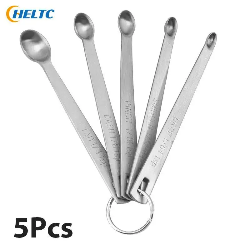 Kitchen Measuring Spoons Measuring Spoon Set Measuring Cup and Spoon Set 5pcs Spoon Set Measuring Spoon Stainless Steel Coffee Measuring Spoons Tea Seasoning Multiple Size Kitchen Tool