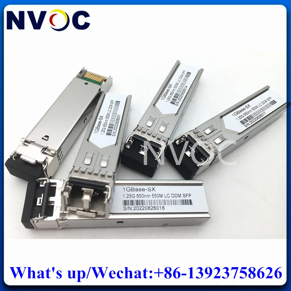 

20Pcs 1G SFP SX 850nm MM LCUPC 550M Ruckus Compatible,1.25G Multimode Duplex LC Connector Dual Fiber Core Transceiver Module