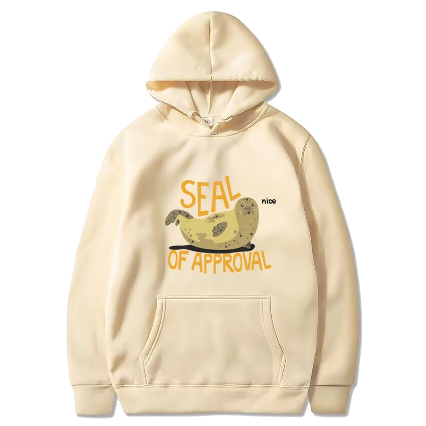 Seal of Approval Graphics hoodie Men Women Harajuku Fashion Streetwear Long Sleeve Sweatshirt High Quality 2024 Fleece Hoodies