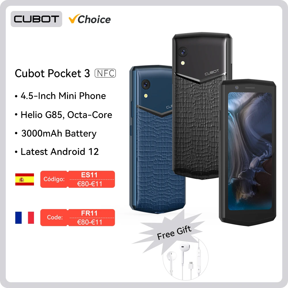 Choice-Cubot-Pocket-3-Mini-Smartphone-de-4-5-polegadas-Helio-G85-Octa ...
