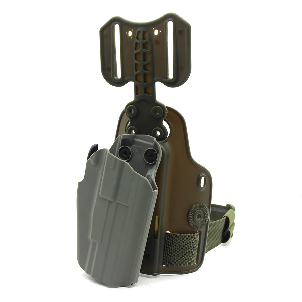 Tactical Drop Leg Holster For Glock 17 CZ75 Beretta M9 92Fs Walther Ppq