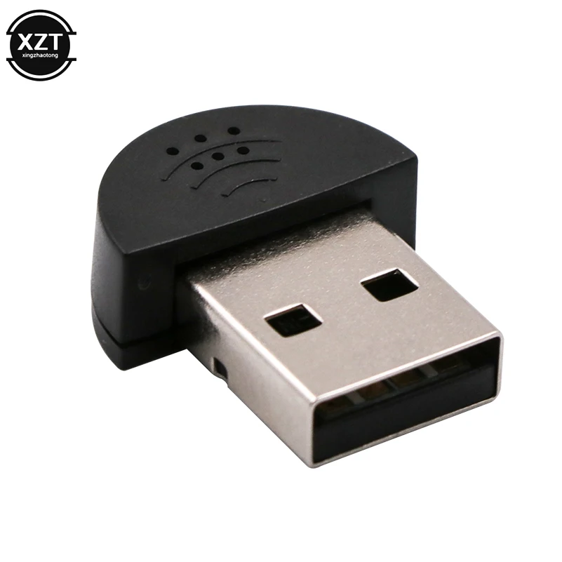 Super Mini USB 2.0 microfono MIC adattatore Audio Driver vocale da Studio portatile gratuito per Laptop/Notebook/PC/MSN/Skype