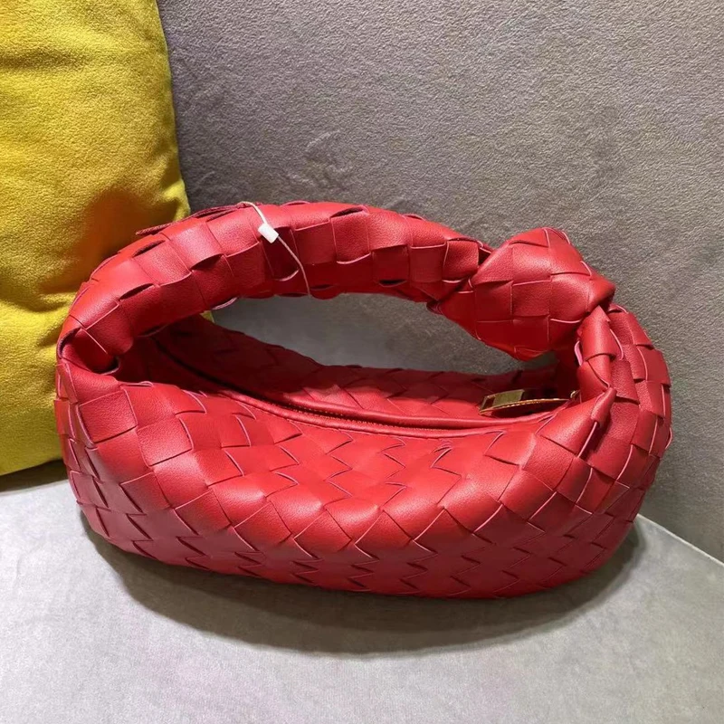 2022 Cow Split Leather Knot Bag Weave Cow Split Leather Handmade Sling Bags Luxury Brand Designer Bags Hobo Totes 