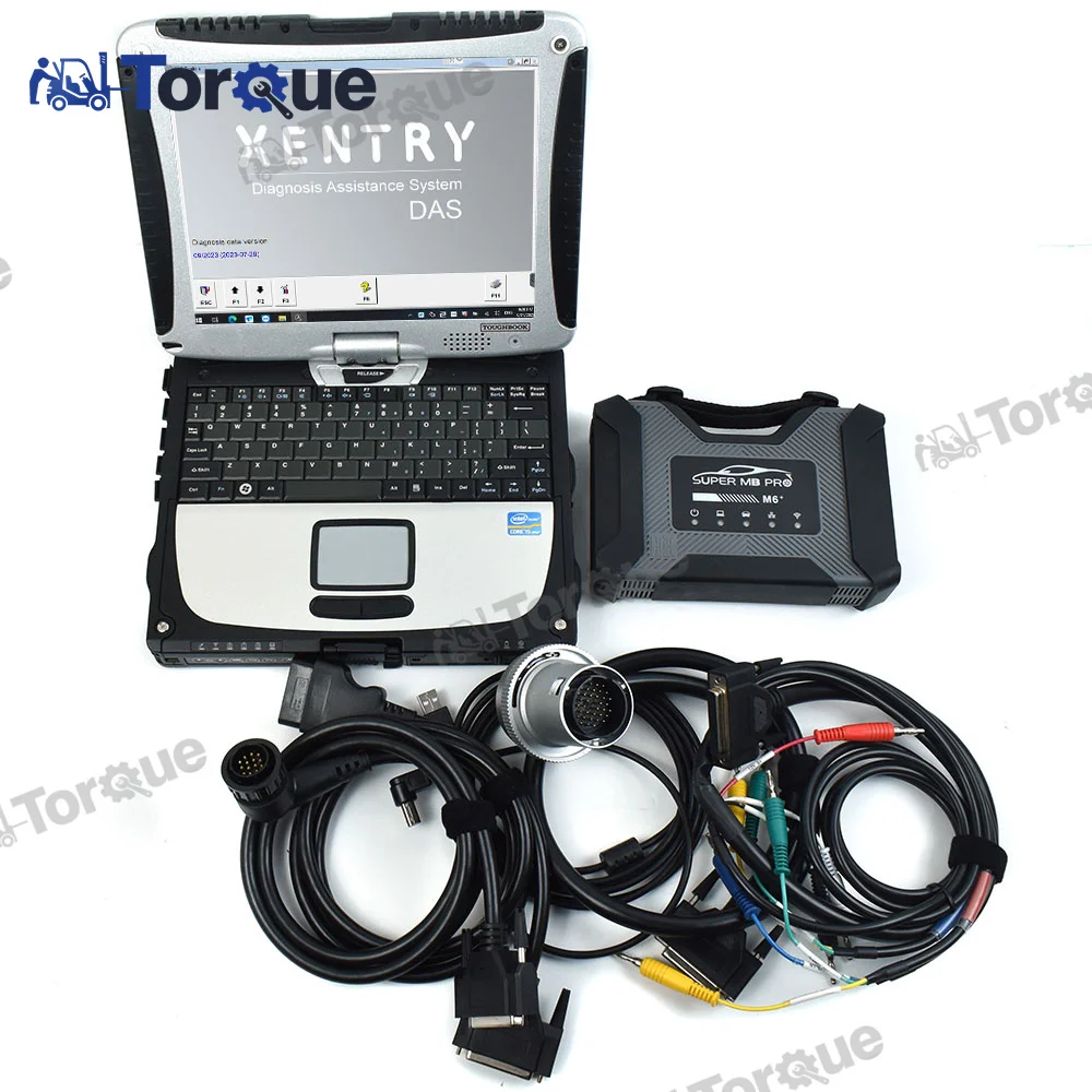 Full Chip Xentry Mb Star M6 Doip Sd Connect Per Benz Car & Truck Auto Diagnostic-Tool (12V + 24V) Diagnosi Wifi + Laptop Cf19