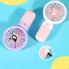 New Mini Cartoon Summer Hanging Neck To Heat Handheld Small Fan Portable Usb Charging Desktop Long Life Silent Gift 3