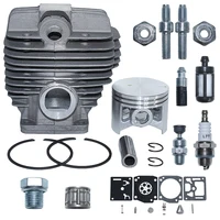 50mm Cylinder Piston Carb Repair Kit For Stihl MS440 044 MS 440 Chainsaw Bar Stud Nut Decompression Valve 1128 020 1227 Part 1